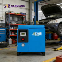 Compresor de Aire Monofásico Nanxiang, Eléctrico, 3.7kw, 4.5kw, 5.5kw, Bajo Ruido, Imán Permanente, Compresor de Tornillo de Frecuencia Variable