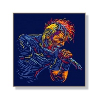 Rue Graffiti abstrait Pop Art chanteur et musicien affiche toile peinture mur photos pour la décoration intérieure