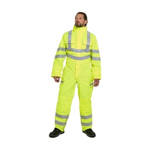 Combinaison de sécurité haute visibilité pour hommes, bande réfléchissante, vêtements de travail de construction, protection industrielle, combinaison de travail imperméable - Product Image 1