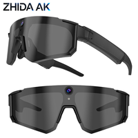 Lunettes intelligentes avec caméra, équipées d'une fonction d'enregistrement vidéo par intelligence artificielle pour Android/iOS, cyclisme, sports, musique