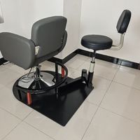 Nouvelle chaise de barbier professionnelle rotative à 360 degrés, chaise de technicien pivotante, travail lourd intégré pour l'équipement de coiffure, tabouret de travail