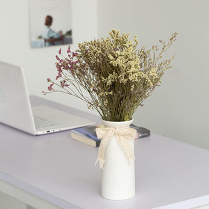 Juego <span class=keywords><strong>de</strong></span> Tres <span class=keywords><strong>Jarrones</strong></span> <span class=keywords><strong>de</strong></span> Cerámica Estilo INS, Color Blanco, Estilo Fresco, <span class=keywords><strong>para</strong></span> Arreglos Florales con Flores Secas, Baby's Breath, <span class=keywords><strong>Bambú</strong></span> <span class=keywords><strong>de</strong></span> <span class=keywords><strong>la</strong></span> <span class=keywords><strong>Suerte</strong></span> Hidropónico - Product Image 2
