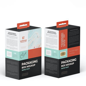 Boîtes en carton personnalisables avec languette suspendue, gaufrage, revêtement UV, pelliculage mat, boîte haut de gamme pour électronique grand public, boîte cadeau - Product Image 4