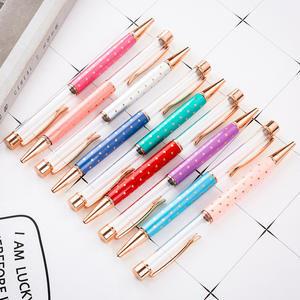 Bolígrafo promocional creativo DIY con líquido flotante, tubo vacío con purpurina, bolígrafo giratorio con logotipo personalizado - Product Image 2