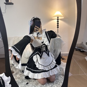 ชุดคอสเพลย์สาวใช้จากอนิเมะ <span class=keywords><strong>Re</strong></span>:Zero ชุดแฟนซีฮาโลวีนสำหรับเด็ก ชุดสาวใช้ - Product Image 2