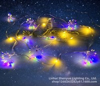 Grenzüberschreitende LED-Lichterketten mit fließendem Wasser-Effekt, Weihnachtsdekorationslichter, Feuerwerkslichter, Weihnachtsbaumbeleuchtung