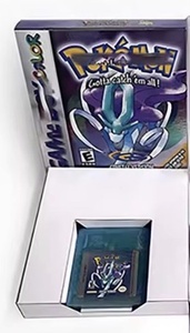 Boîte de détail Pokemoned 7 couleurs cristal <span class=keywords><strong>bleu</strong></span> jaune <span class=keywords><strong>rouge</strong></span> vert argent or carte de jeu pour carte vidéo GBC - Product Image 2