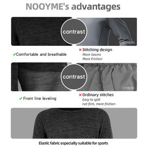7.4v रिचार्जेबल बैटरी थर्मल अंडरवियर लंबी आस्तीन पॉलिएस्टर + लिंट थोक गर्म अंडरवियर - Product Image 6