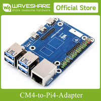 Adaptor CM4-ke-Pi4 Waveshare CM4 ke Pi4B, Papan Ekspansi Ganda untuk Raspberry Pi 4B B620