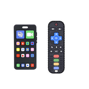 ของเล่นยางกัดรูปรีโมททีวีแบบใหม่ ออกแบบเองได้ ขายส่ง สำหรับเด็กทารก - Product Image 3