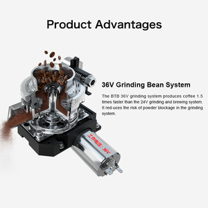 BTB commerical automatic <strong>coffee</strong> <strong>machine</strong> produce 300 <strong>cups</strong> per day touch screen large capacity bean tank - Product Image 5