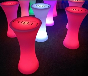 Table de <span class=keywords><strong>bar</strong></span> LED lumineuse pour ambiance romantique, idéale pour centres commerciaux et hôtels - Product Image 3