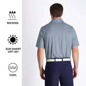 थोक उच्च गुणवत्ता 4 तरह खिंचाव थोक कढ़ाई प्रिंटिंग पॉलिएस्टर स्पैन्डेक्स त्वरित शुष्क स्लिम फिट गोल्फ पोलो शर्ट शर्ट - Product Image 4