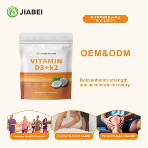 Gélules de vitamine D3+K2 personnalisées en usine, soutiennent la santé immunitaire et cardiaque, suppléments vitaminiques OEM/ODM - Product Image 3