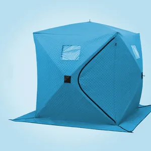 fashionable 2 person pop up quick open ice fishing tent for winter outdoor hiking fishing