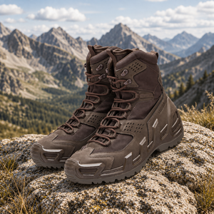 Elkland <b>Mens</b> <b>Work</b> <b>Boots</b> <b>Waterproof</b> Breathable Mesh TPU Upper Lace Up Outdoor Footwear <b>for</b> Hiking - Product Image 6