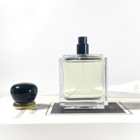 Emballage de parfum rectangulaire de haute qualité, flacon de parfum de luxe 100 ml, atomiseur de parfum, flacon vaporisateur, flacon de parfum vide