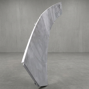 Panneaux muraux en aluminium courbés modernes, imperméables pour l'extérieur des bâtiments, design contemporain en PVDF - Product Image 1