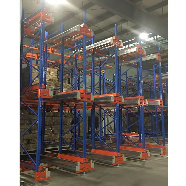 Ad alta Densità Automatica Magazzino di Stoccaggio Pallet Shuttle Radio Navetta Rack