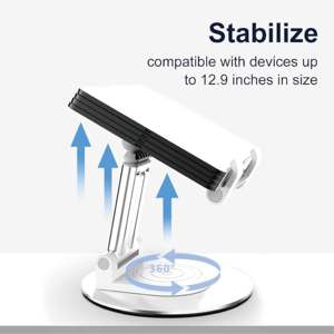 定制标志手机支架懒人苏珊设计台式折叠升降机，带旋转功能商务和促销礼品 - Product Image 6