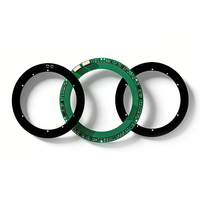 MOSRAC Série D, trou creux, ID 56 mm, OD 90 mm, épaisseur 7,6 mm, précision 21 bits ±0,006 °   Encodeur absolu double inductif supérieur/inférieur