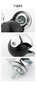 Roulettes pivotantes silencieuses pour meubles avec frein, modernes, pour tables à manger, médicales, tables basses, à fond plat - Product Image 5