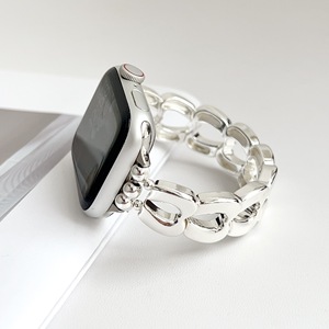 Bracelet de montre pour femme en alliage métallique en forme de cœur, étanche, doré, pour les séries 8/9 et Ultra 41/45 mm, très vendu - Product Image 1