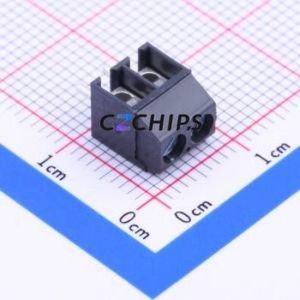 ED555/2DS Screw Terminal Block Through hole Component (THT),P=3.5mm Connector 1x2P 3.5mm Black Through Hole - Product Image 2