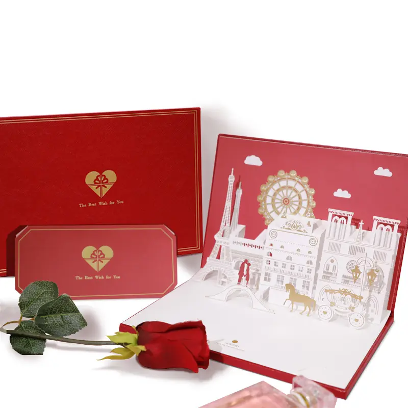 Personalised voice recording cards re-recordable sound module greeting cards for valentine's day