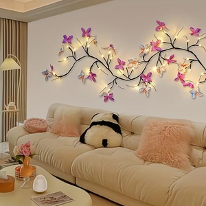 Stringa Luminosa LED Flessibile <span class=keywords><strong>in</strong></span> <span class=keywords><strong>Rattan</strong></span> con Rami di Ciliegio Artificiali per Decorazioni Domestiche, Matrimoni, Feste, Festival, Lampada Notturna Fatata - Product Image 6