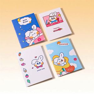 Hot Selling Cute Cartoon Pocket Hardcover Leather/PVC PP Fabric Custom Logo Printed Kawaii Stationery Gift <b>Small</b> A5 Paper Memo - Product Image 2