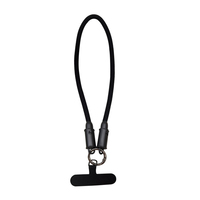 Tali Lanyard Anti-Hilang untuk Ponsel dengan Anyaman Multi Nylon Baru, Tali Pergelangan Tangan 0.3m 1.2m 2m, Kabel Data Pengisi Daya Cepat USB C Tipe C untuk Printer
