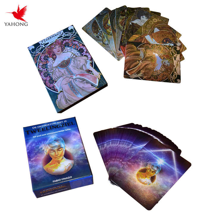 High Quality Custom Tarot Oracle Playing Cards Deck Plastic Playing Cards Printed on Art Paper ...