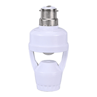 Support de lampe LED avec capteur de mouvement infrarouge PIR 360 degrés, prise B22, interrupteur