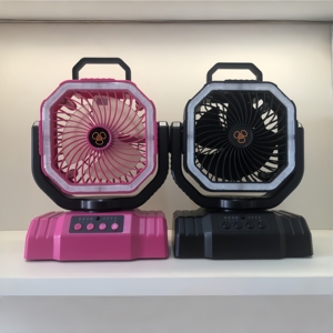 Rechargeable 20000mAh Outdoor Camping Fan Desk Table Fans with Power Bank LED <b>Light</b> USB Portable for Car Household RV - Product Image 1