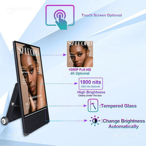 จอแสดงผลดิจิทัลเคลื่อนที่ OPO43 สำหรับใช้งานกลางแจ้ง IP65 ระบบปฏิบัติการ <span class=keywords><strong>Android</strong></span> 11 พร้อมล้อล็อคเพื่อความปลอดภัย หน้าจอ LCD ป้องกันแสงสะท้อนแบบ Tempered ความละเอียด 4K - Product Image 4