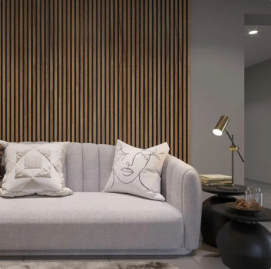 Акустическая панель высотой 3 м на заказ, диффузионная настенная Звукоизоляционная планка, деревянные волоконные акустические панели