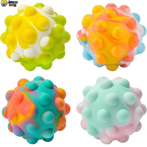 JITENG Vente chaude Boules anti-stress arc-en-ciel 3D, Jouet sensoriel en silicone <span class=keywords><strong>à</strong></span> bulles <span class=keywords><strong>à</strong></span> presser, Boule anti-stress <span class=keywords><strong>à</strong></span> bulles <span class=keywords><strong>à</strong></span> presser, Jouets sensoriels Popit - Product Image 2