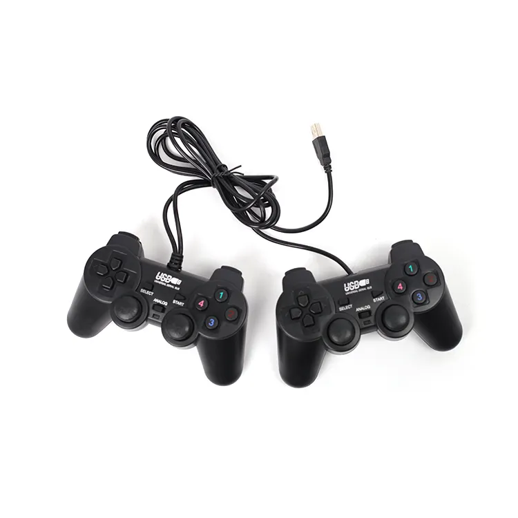 Hete Verkoop Game Controller Gamepad Voor Pc Desktop Laptop Met Trillingsmotor Elke Enkele Joystick Game Afstandsbediening