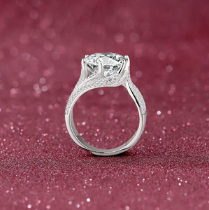 Bague en Moissanite 10 carats, style Destin des <span class=keywords><strong>Trois</strong></span> Vies, en argent sterling – Offre Spéciale - Product Image 2