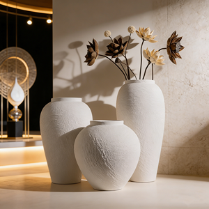 <span class=keywords><strong>Pot</strong></span> en céramique artisanal moderne de style Wabi-Sabi ARM LVG, en porcelaine mate et <span class=keywords><strong>terre</strong></span> <span class=keywords><strong>cuite</strong></span>, décoration artistique pour la maison, vase à fleurs, récipient floral - Product Image 2