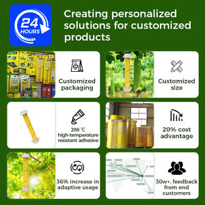 Solución de control de plagas ecológica para interiores, caña de mosca pegajosa no tóxica, trampa de avispas eficaz para insectos, diseño colgante fácil - Product Image 2