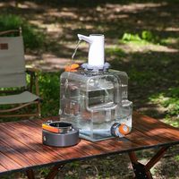Conteneur d'eau de camping en plastique écologique BEIDOU BD-W006, réservoir anti-fuite 9L/12L/16L pour les situations d'urgence, la randonnée en plein air, les pique-niques