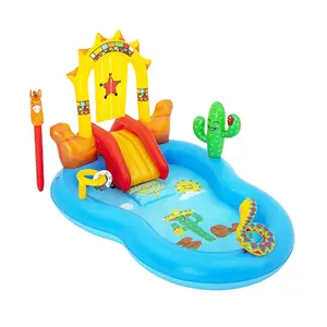 Bestway 53118 Wild West Recreation Center Schwimmbad Kinder wasserpark Aufblasbares Kinder paddeln