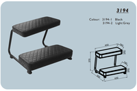 Repose-pieds ergonomique réglable à 2 niveaux pour bureau et maison