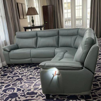 Ensemble de canapés inclinables en cuir moderne - Design luxueux et confortable pour appartement et bureau à domicile, meubles de salon