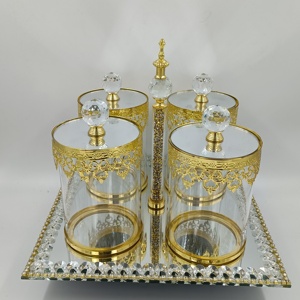 Bocaux de rangement carrés en verre FOSUN, transparents comme du cristal, avec couvercle, couleur et taille personnalisables - Product Image 4