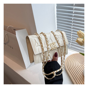 2024 nuevos bolsos de lujo para mujer, bolsos de diseñador de Color sólido con una sola Correa, forro de PU, bolso de mano para mujer al por mayor - Product Image 4