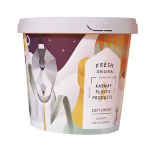 1 litre rectangular ice cream container & lid (162 units)