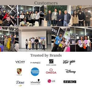 Flacon compte-gouttes rigide de luxe noir magnétique pour sérum capillaire et huile corporelle Eu Trendy, avec boîte rigide et crème visage doublée d'éponge - Product Image 6